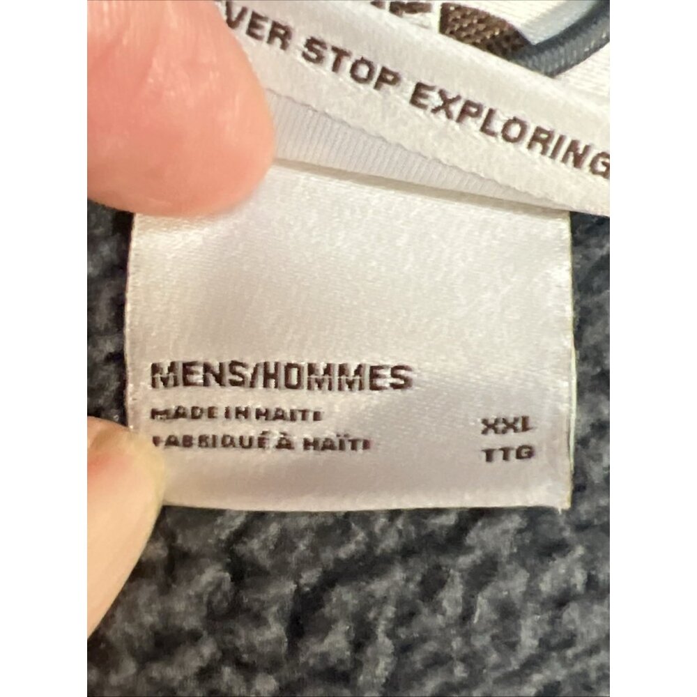 The North Face Gordon Lyons 1/4 Zip Men’s XXL Gray Sweater 2XL Fleece Pocket - Picture 9 of 16